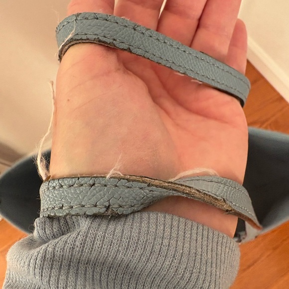 Coach Slate Blue & Floral Leather Tote - Picture 9 of 9